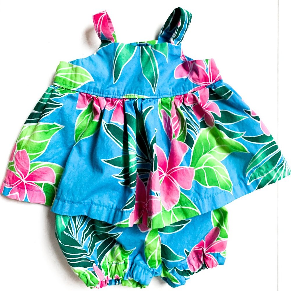 hawaiian tropical tank top dress + shorts